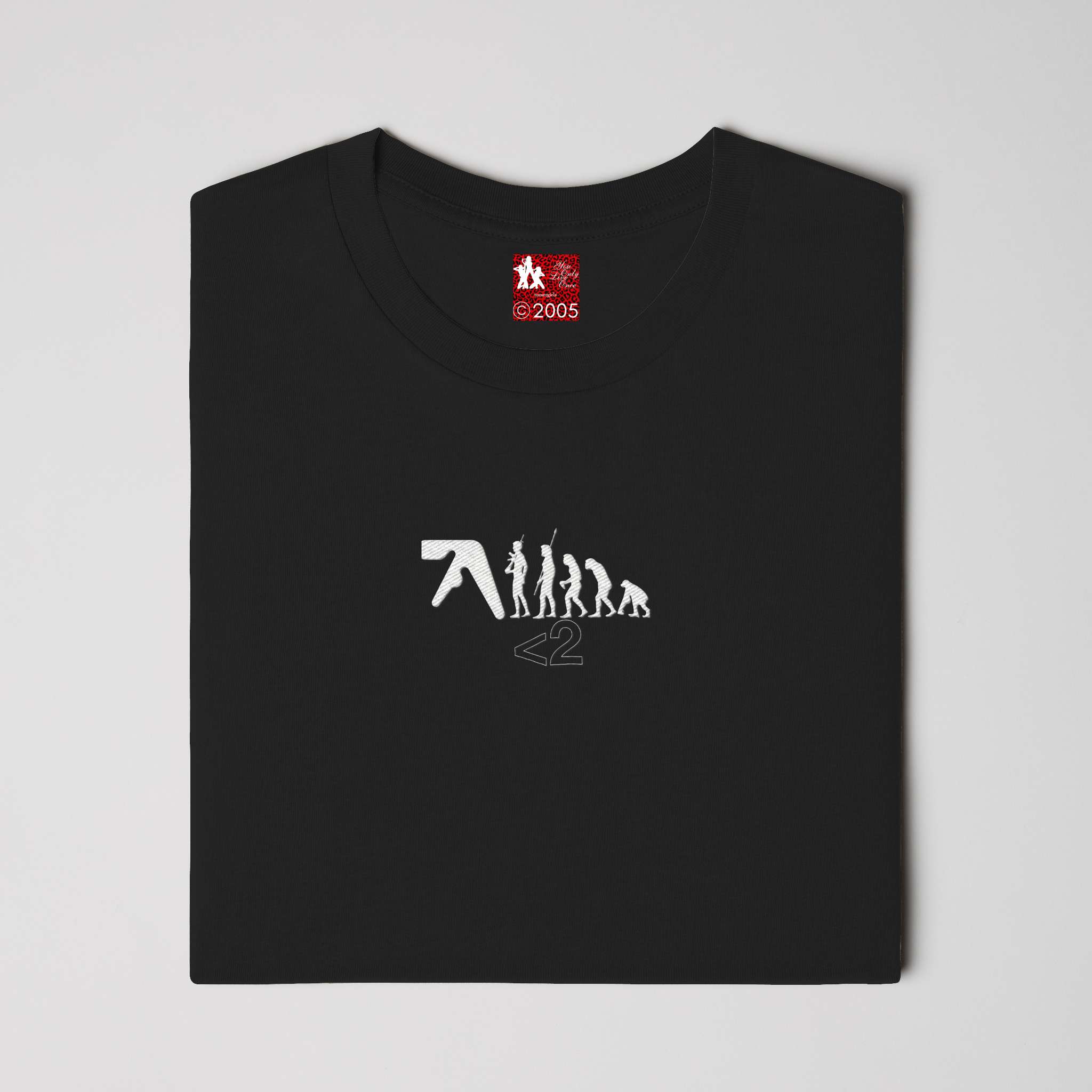 embroidery APHEX TWIN <2 TEE